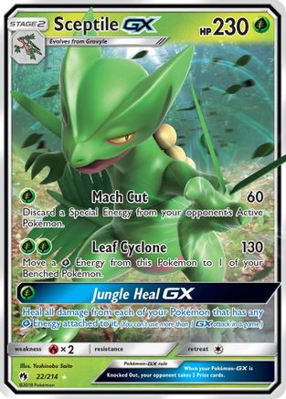 Image of Sceptile GX (22/214) [Sun & Moon: Lost Thunder]