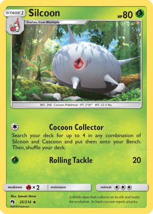 Image of Silcoon (25/214) [Sun & Moon: Lost Thunder]