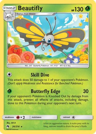 Image of Beautifly (26/214) [Sun & Moon: Lost Thunder]
