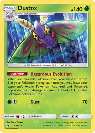 Image of Dustox (28/214) [Sun & Moon: Lost Thunder]