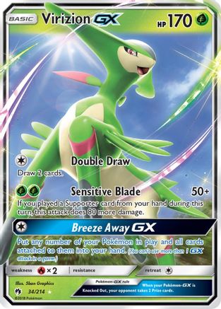 Image of Virizion GX (34/214) [Sun & Moon: Lost Thunder]