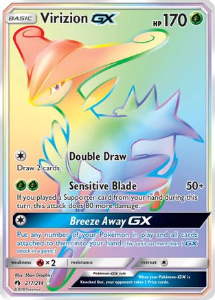 Image of Virizion GX (217/214) [Sun & Moon: Lost Thunder]