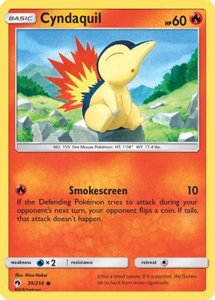 Image of Cyndaquil (39/214) [Sun & Moon: Lost Thunder]