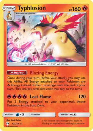 Image of Typhlosion (42/214) [Sun & Moon: Lost Thunder]
