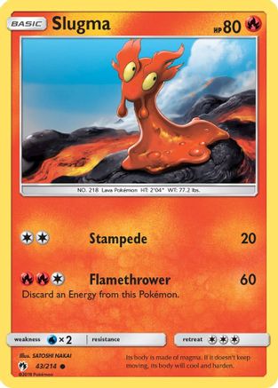 Image of Slugma (43/214) [Sun & Moon: Lost Thunder]