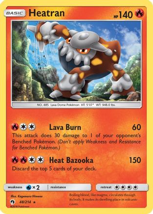 Image of Heatran (48/214) [Sun & Moon: Lost Thunder]