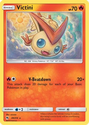 Image of Victini (49/214) [Sun & Moon: Lost Thunder]