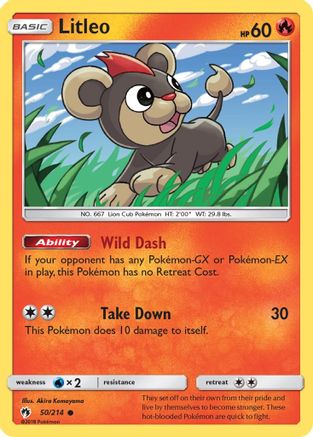 Image of Litleo (50/214) [Sun & Moon: Lost Thunder]