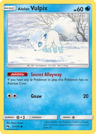 Image of Alolan Vulpix (53/214) [Sun & Moon: Lost Thunder]