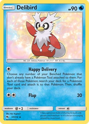 Image of Delibird (57/214) [Sun & Moon: Lost Thunder]