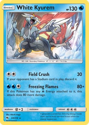Image of White Kyurem (63/214) [Sun & Moon: Lost Thunder]