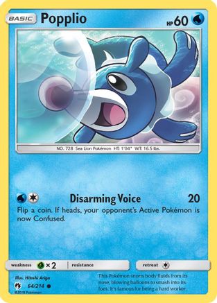 Image of Popplio (64/214) [Sun & Moon: Lost Thunder]