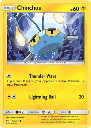 Image of Chinchou (73/214) [Sun & Moon: Lost Thunder]