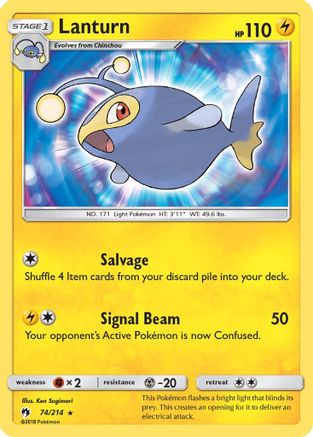 Image of Lanturn (74/214) [Sun & Moon: Lost Thunder]