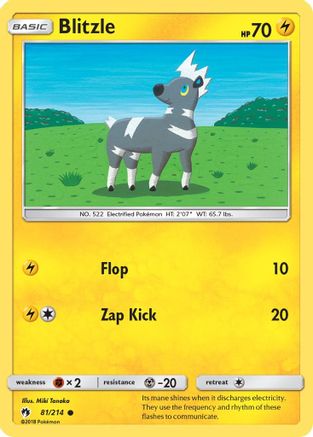 Image of Blitzle (81/214) [Sun & Moon: Lost Thunder]
