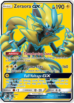 Image of Zeraora GX (201/214) [Sun & Moon: Lost Thunder]