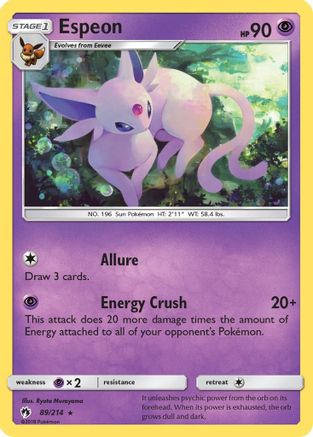 Image of Espeon (89/214) [Sun & Moon: Lost Thunder]