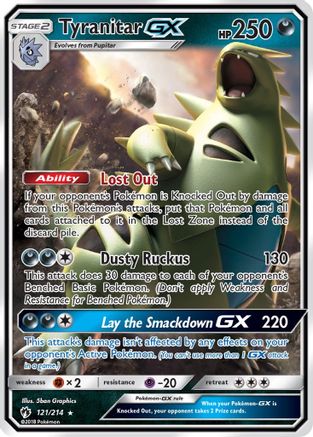 Image of Tyranitar GX (121/214) [Sun & Moon: Lost Thunder]