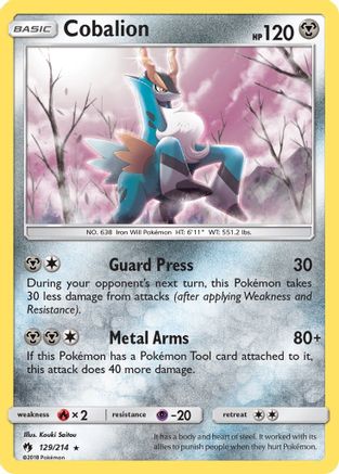 Image of Cobalion (129/214) [Sun & Moon: Lost Thunder]