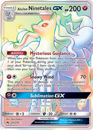 Image of Alolan Ninetales GX (225/214) [Sun & Moon: Lost Thunder]