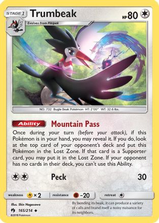 Image of Trumbeak (165/214) [Sun & Moon: Lost Thunder]