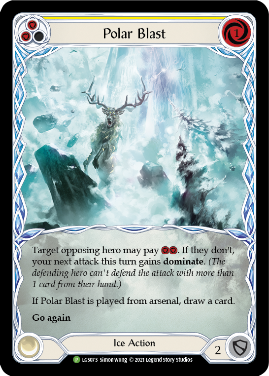 Image of Polar Blast (Yellow) [LGS073] (Promo)  Rainbow Foil