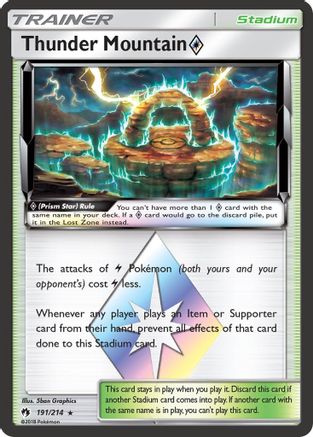Image of Thunder Mountain (191/214) (Prism Star) [Sun & Moon: Lost Thunder]