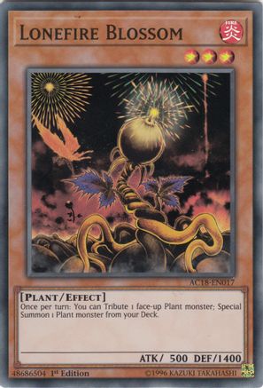 Image of Lonefire Blossom [AC18-EN017] Super Rare