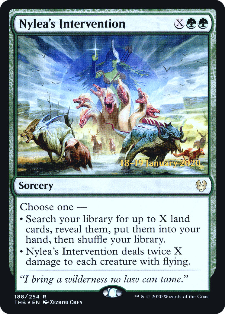 Image of Nylea's Intervention [Theros Beyond Death Prerelease Promos]