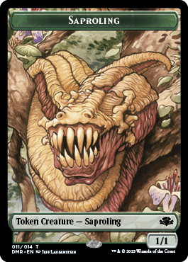 Image of Elephant // Saproling Double-Sided Token [Dominaria Remastered Tokens]