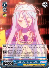 Sudden Surprise Strike, Shiro (NGL/S58-E089 U) [No Game No Life]