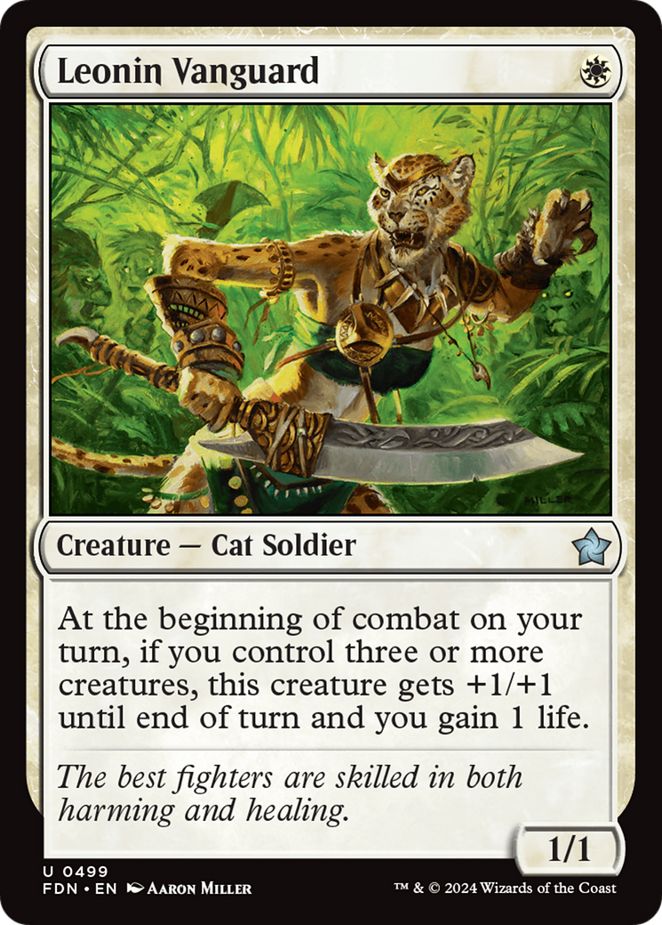 Image of Leonin Vanguard [Foundations]