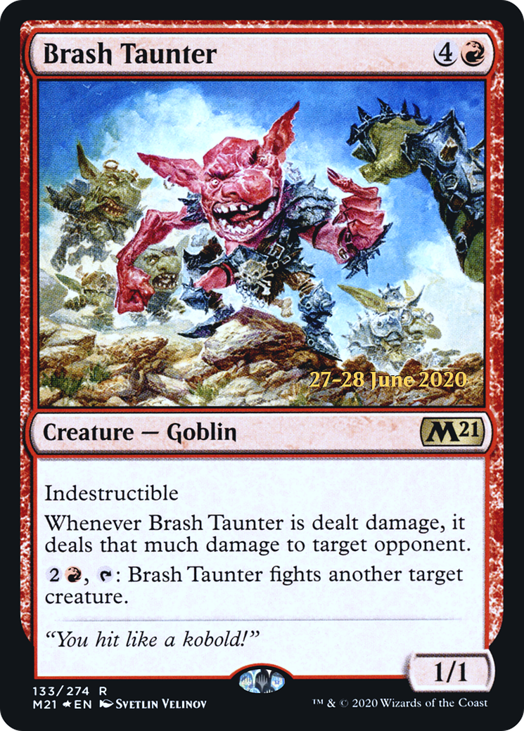 Image of Brash Taunter [Core Set 2021 Prerelease Promos]