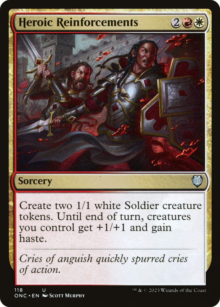 Image of Heroic Reinforcements [Phyrexia: All Will Be One Commander]