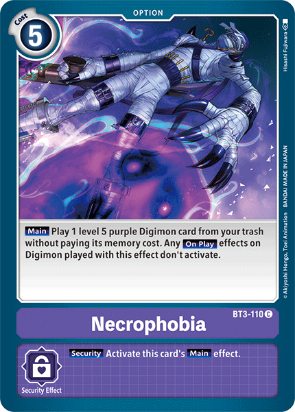 Image of Necrophobia [BT3-110] [Release Special Booster Ver.1.5]