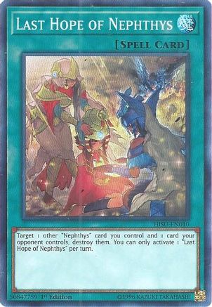 Image of Last Hope of Nephthys [HISU-EN010] Super Rare