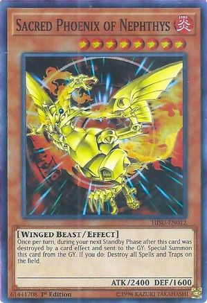 Image of Sacred Phoenix of Nephthys [HISU-EN012] Super Rare