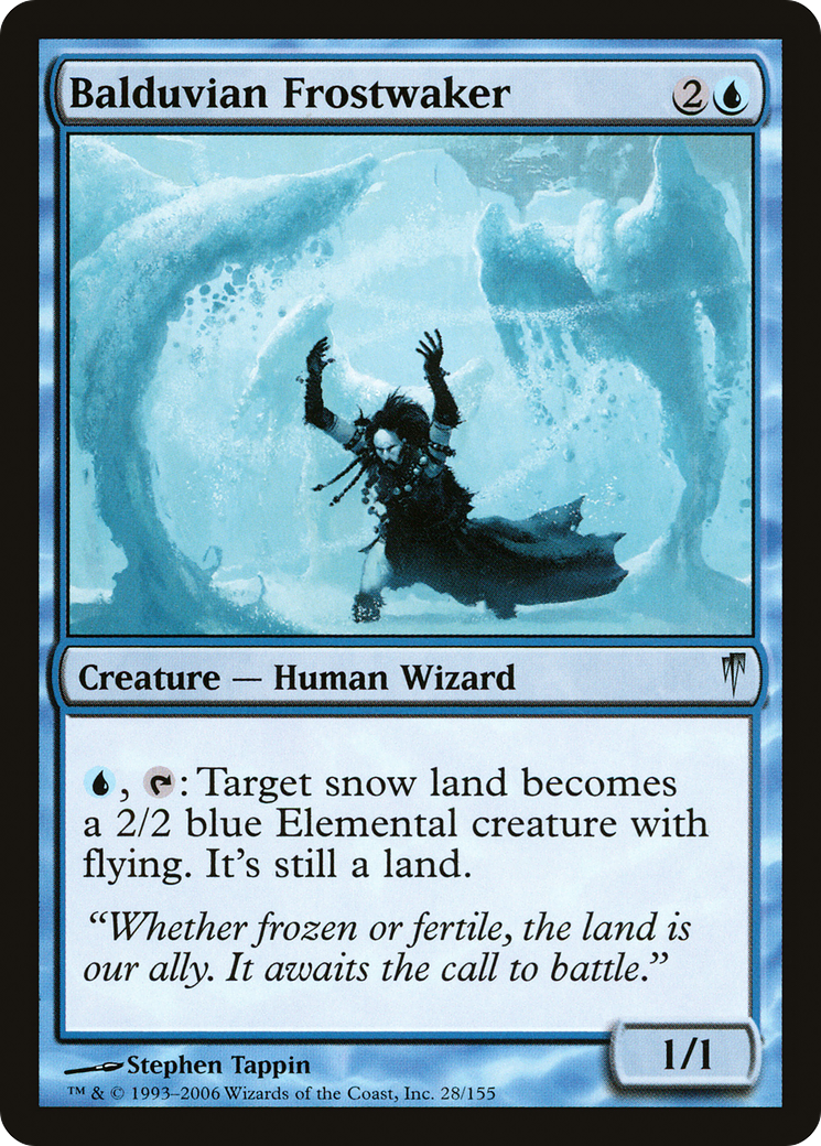 Image of Balduvian Frostwaker [Coldsnap]