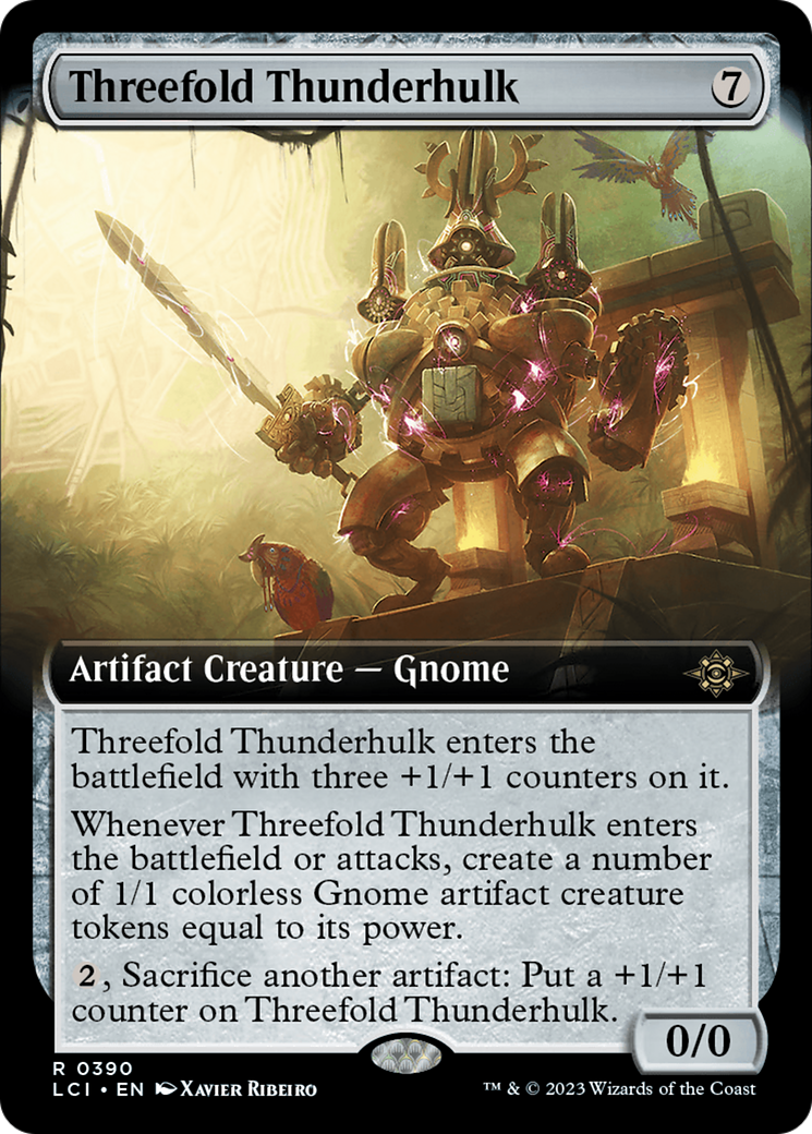 Image of Threefold Thunderhulk (Extended Art) [The Lost Caverns of Ixalan]