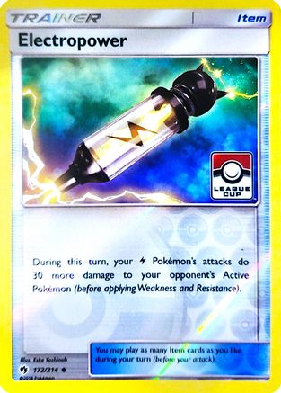 Image of Electropower (172/214) (League Promo) [Sun & Moon: Lost Thunder]