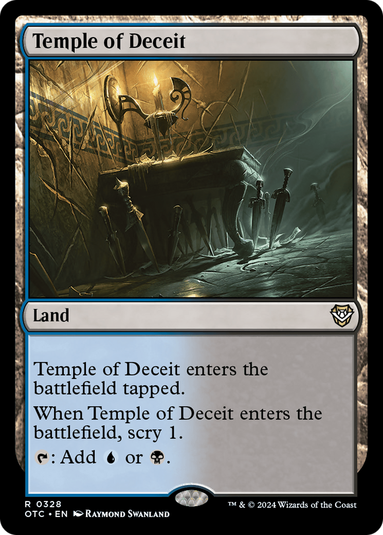 Image of Temple of Deceit [Outlaws of Thunder Junction Commander]