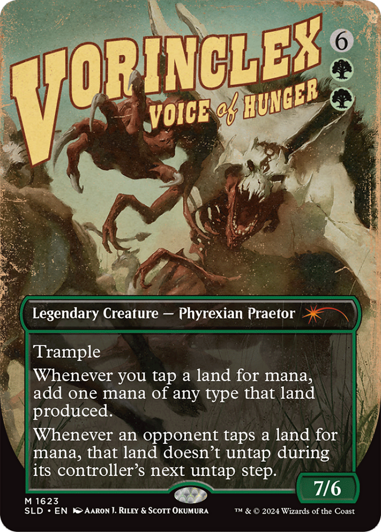 Image of Vorinclex, Voice of Hunger (SLD-1623) - Secret Lair Drop (Borderless) Foil