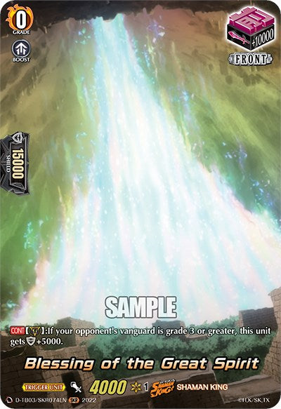 Image of Blessing of the Great Spirit (D-TB03/SKR074EN) [Shaman King]