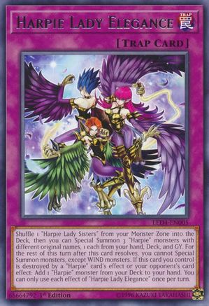 Image of Harpie Lady Elegance [LED4-EN005] Rare