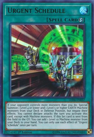 Image of Urgent Schedule [LED4-EN037] Ultra Rare