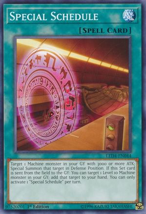 Image of Special Schedule [LED4-EN044] Common