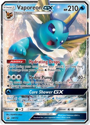 Image of Vaporeon GX (SM172) [Sun & Moon: Black Star Promos]