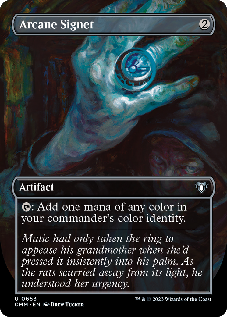 Image of Arcane Signet (Borderless Alternate Art) [Commander Masters]