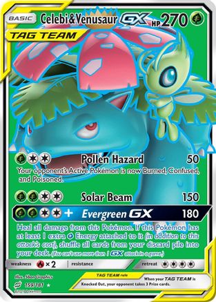 Image of Celebi & Venusaur GX (159/181) [Sun & Moon: Team Up]