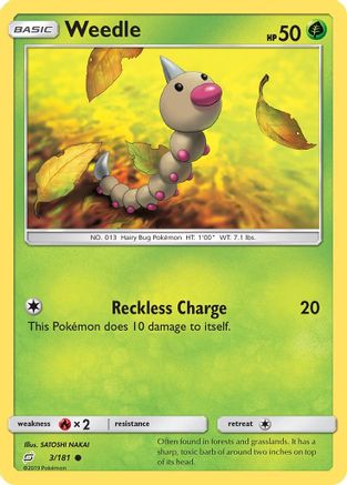 Image of Weedle (3/181) [Sun & Moon: Team Up]